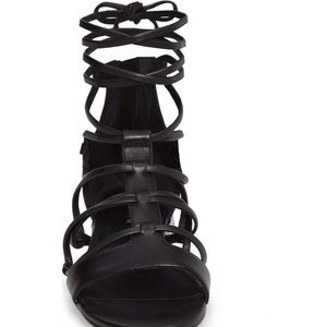 Calvin Klein Elina Lace-Up Sandal -Black